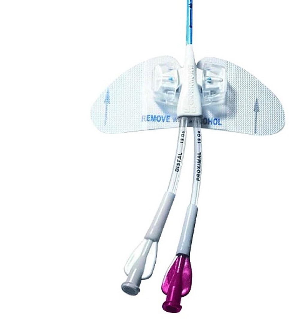 Устройство для фиксации катетера StatLock® Dialysis на трикотажной
гидроколлоидной подушечке